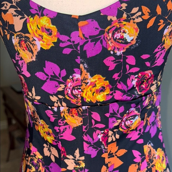 George Purple Black Sleeveless Midi Sundress - Picture 9 of 14